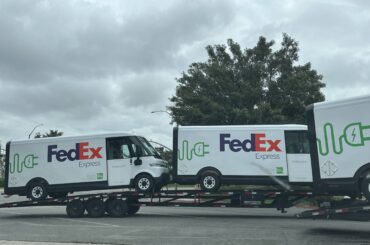 First delivery of FedEx Express EVs in Irvine, CA. Hooray for last mile ev adoption