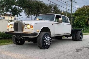 It's a Rolls pickup with Mad Max wheels. I think.