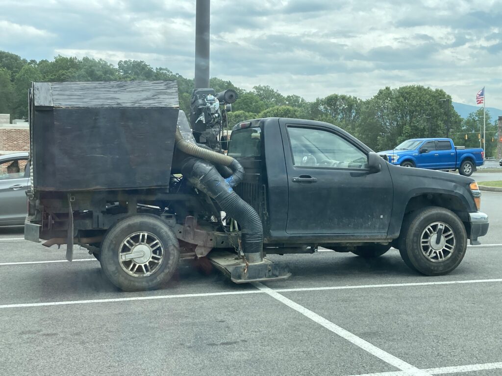 Apparently it’s for cleaning parking lots?