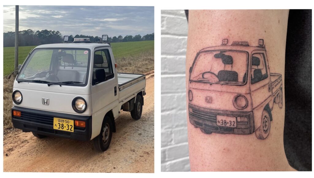 I got a tattoo of my kei truck :)