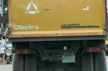Visiting India and was surprised to get behind this “Electric Tipper”
