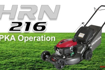 Honda HRN216 PKA Lawn Mower Operation