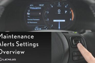 Lexus How-To: IS MID Maintenance Alert Settings | Lexus