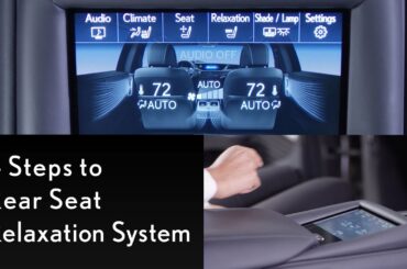 How-To Use Rear Seat Relaxation in the 2019 LS | Lexus