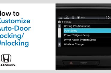 How to Customize Auto-Door Locking and Unlocking