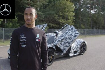 Lewis Hamilton in the Mercedes-AMG Project ONE