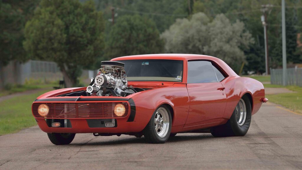 Good morning. Here is a Pro Street 1968 Chevrolet Camaro. Have a great day.