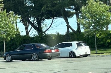 Spotted these two across the parking lot today