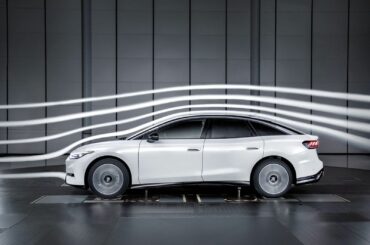 The ID.7: sophisticated aerodynamics for long range and high efficiency - Streamlined design should make ranges of up to 700 kilometres (WLTP) possible