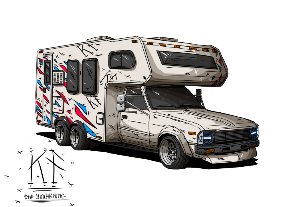 ay yo is that a fuckin 1982 TOYOTA DOLPHIN RV BRUH