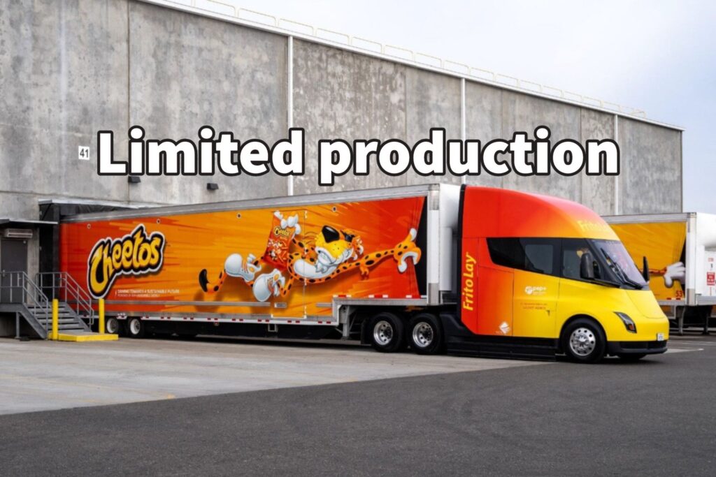 Tesla Semi Confined to Small-Series Production Due to Battery-Supply Constraints