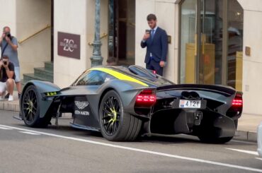 An Aston Martin Valkyrie driving by in Monaco (2361 × 1328)