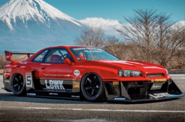Nissan Skyline LBWK at mount Fuji. [1080x806]