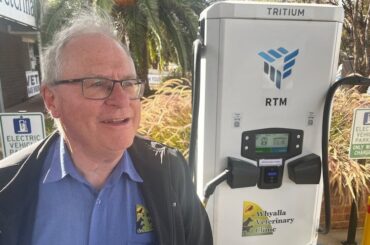 Australian vet launches city's first EV charging station in bid to cut harmful fumes that affect pets