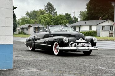 My ‘47 Buick Roadmaster. I just added EFI on the original Fireball 320 straight eight, and custom split exhaust headers with dual exhaust all the way out the back.