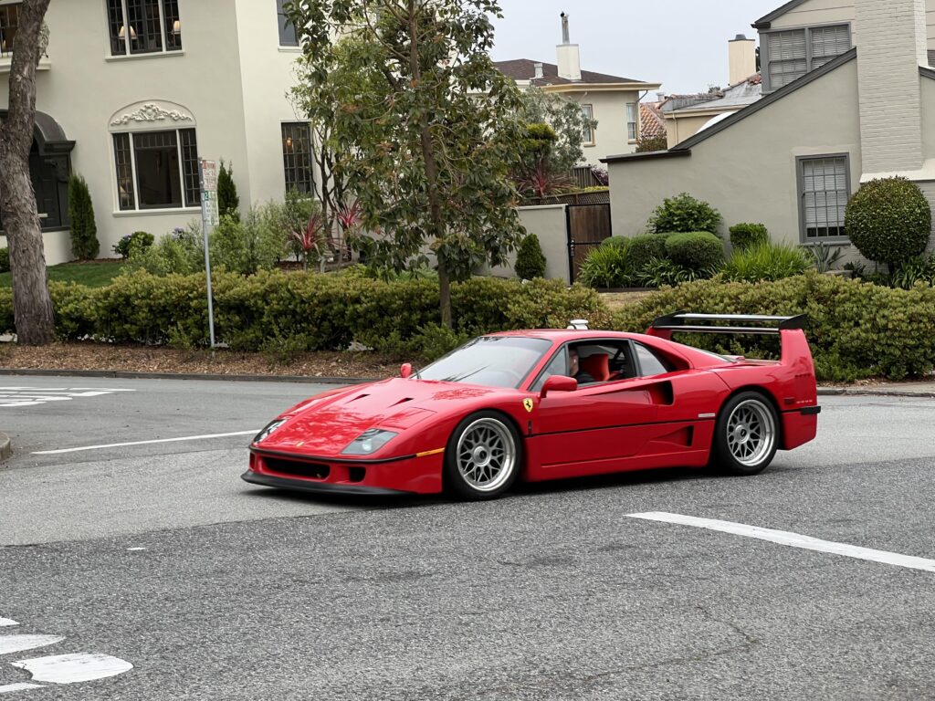 [F40 Competizione/LM] Might not be real, but who would modify a standard F40!? Or is it just not even a real F40? SF California