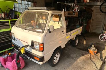 Cleaning the garage and suddenly I can’t find my daughter. She fits in this car better than I do LOL!
