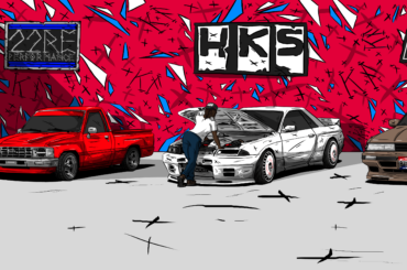 black rock tuner garage (big ass art i did)(comms opem mfkas)