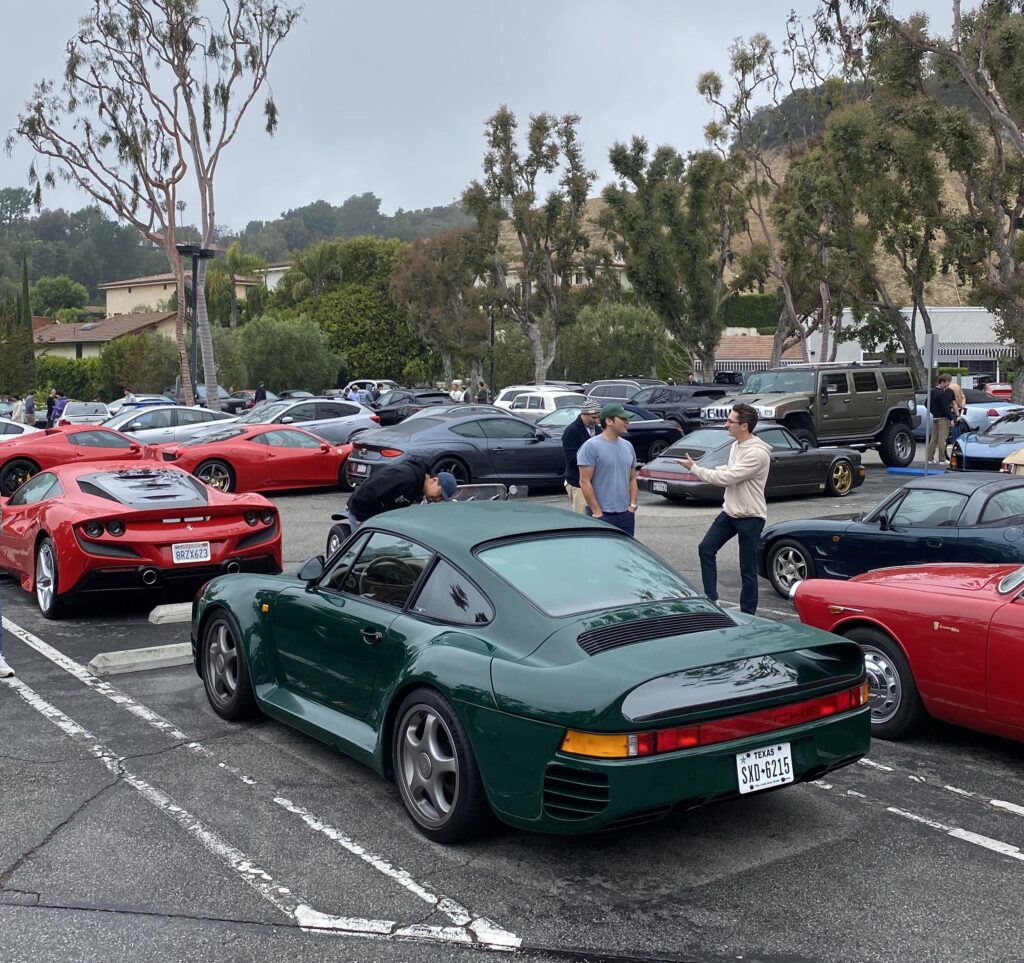 Green Porsche 959 at this morning’s C&C