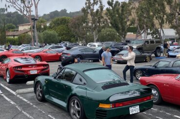 Green Porsche 959 at this morning’s C&C