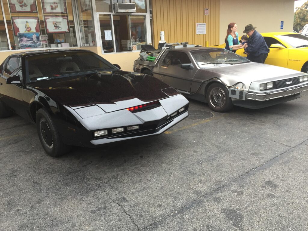 See you and raise you a [Kitt Trans Am and a DMC Delorean BTTF] at Bob’s Big Boy, Burbank