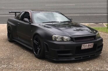 Nissan Skyline GTR matte black [1200 x 948]