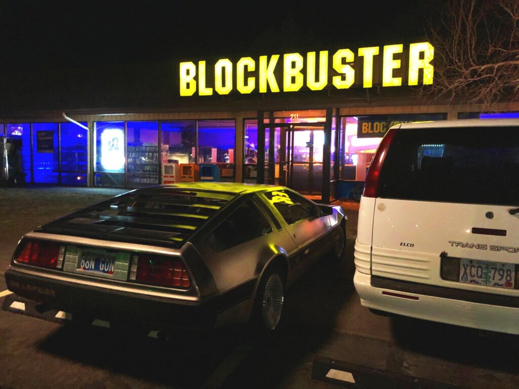 Delorean at BlockBuster