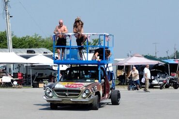 Rusted Sinners party like Rockstars " When you like car shows but you also like drinking on your deck!! LOL .... seen at THE Redneck Rumble