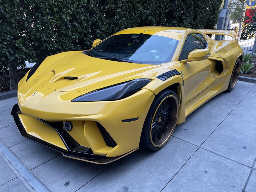 Spotted the infamous [Ferrari C8]