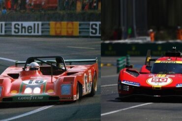 Ferrari once again on pole at Le Mans, half a century later... (1360x565)