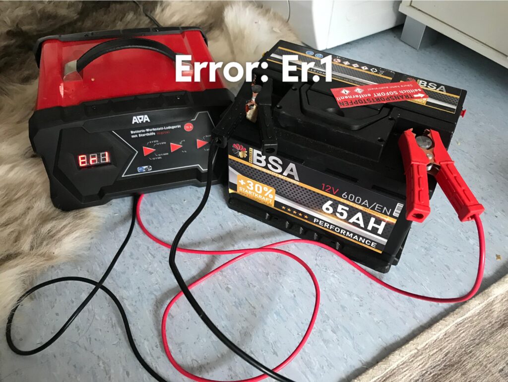 Trying to charge a battery for 3 hours now