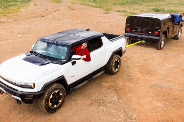 New Hummer EV vs Original Hummer H1 Tested