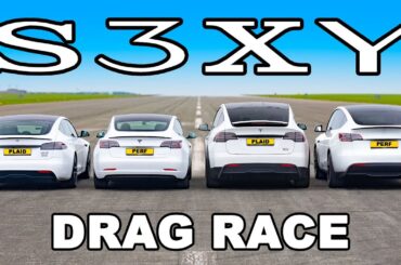 Every Tesla DRAG RACE