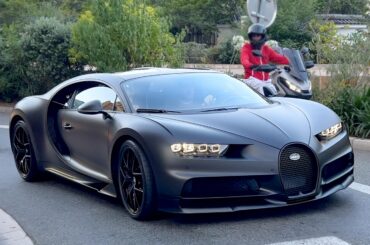 A stunning Black-out Bugatti Chiron Sport driving by in Monaco (2729 × 1535)