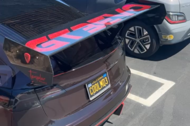 This Tesla at an ikea in Orange County