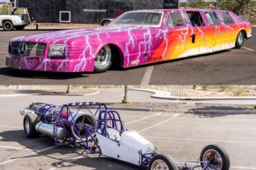 Westinghouse J34 turbojet powered Mercedes limo