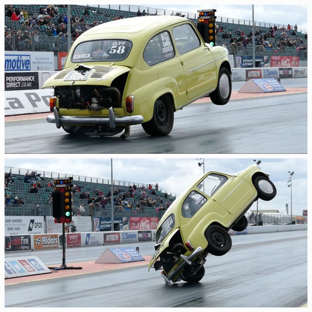 Fiat 600 drag car, the official car of?