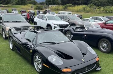 A Ferrari F50 casually in the parking lot of the Hillsborough Concours d’Elegance [3024 x 4032]