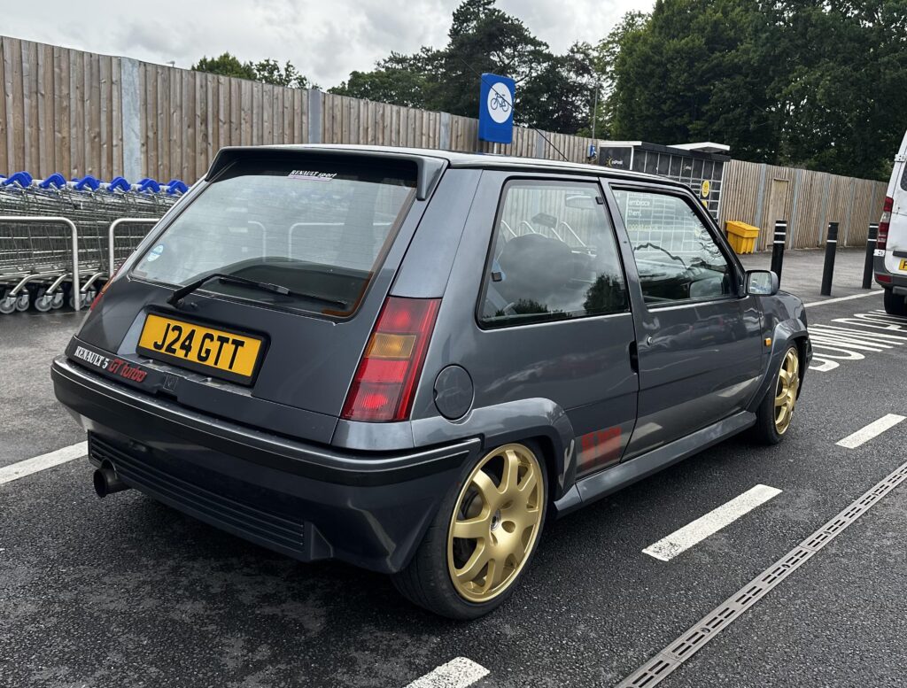 Spotted this rocket in the wild. Left hand drive Renault 5 GT Turbo
