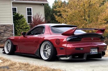 Gorgeous Mazda RX-7 FD3S in dark Cherry Red [1779x1170]