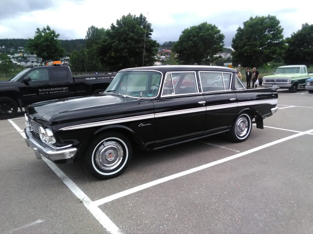 This is our 4 wheeled friend that we call Titanic. It is a 1961 Rambler Classic Super. We will most likely put it up for sale soon. There are too many cars and too little time.