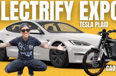 WORLD'S FASTEST 200mph Tesla Model S Plaid was INSANE! | Electric Cars and Bikes 2023