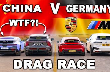 Porsche Taycan GTS v BMW iX M60 v Chinese Teslas: DRAG RACE