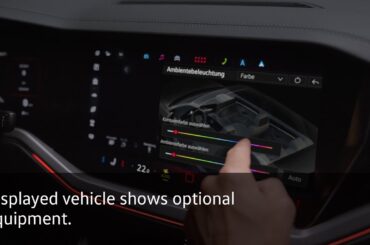 For the right driving mood. The new Touareg with optional multicolored ambient lighting.