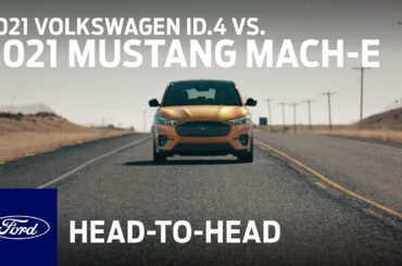 Compare the 2021 Volkswagen ID.4 With the 2021 Ford Mustang Mach-E | Head to Head | Ford :30