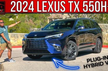 The 2024 Lexus TX 550h+ Is A 3-Row Plug-In Hybrid With V6 Power In A Pragmatic Package