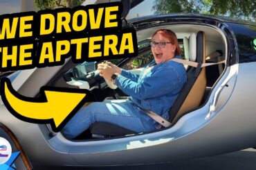 We Had The Chance To Drive The Aptera Gamma Prototype Solar Electric Car. Here's What Happened...