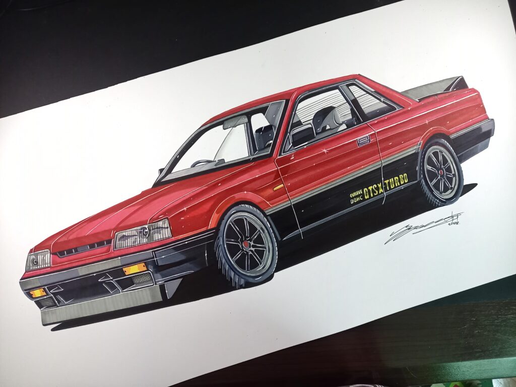 Easy R31 Drawing 27x11inch Nissan Skyline R31 Drawing - EVSHIFT