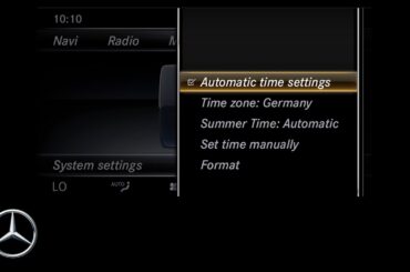 How to: Set the clock in your vehicle – Mercedes-Benz original