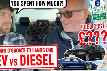 EV vs Diesel - John O'G to Lands End Challenge - THE NUMBERS!